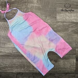 Raisevern Girls Halter One Piece Pocketed Romper Size 4-5 (110)